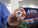 ARRL Emergency Preparedness and Response Manager Mike Corey, W5MPC, holds the new ARES® 75th Anniversary Challenge Coin.